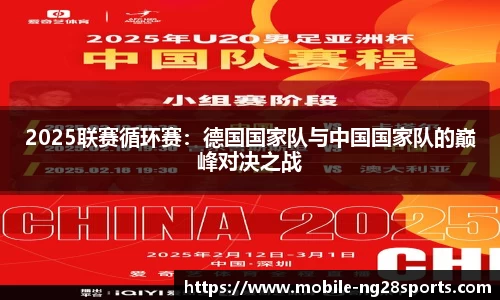 2025联赛循环赛：德国国家队与中国国家队的巅峰对决之战